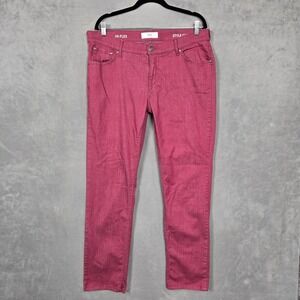Brax Hi-Flex Chuck Straight Red Burgundy Pants Mens 38x34 (37x32)